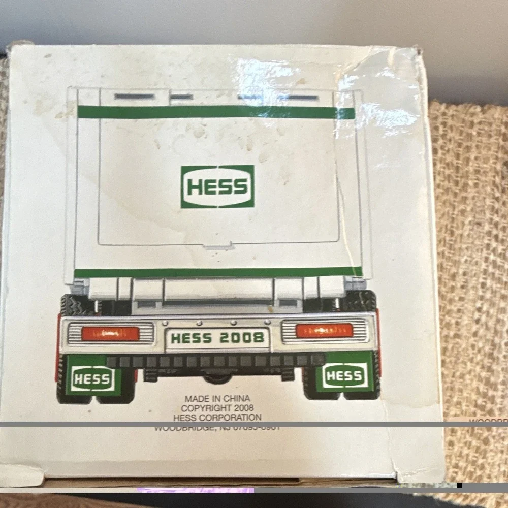 Hess Toy Truck & Front Loader 2008 Toy Truck Gas & Oil Theme Green/White